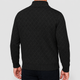 Laurence | Men's Checked Knit Zip Jacket with Ribbed Trims