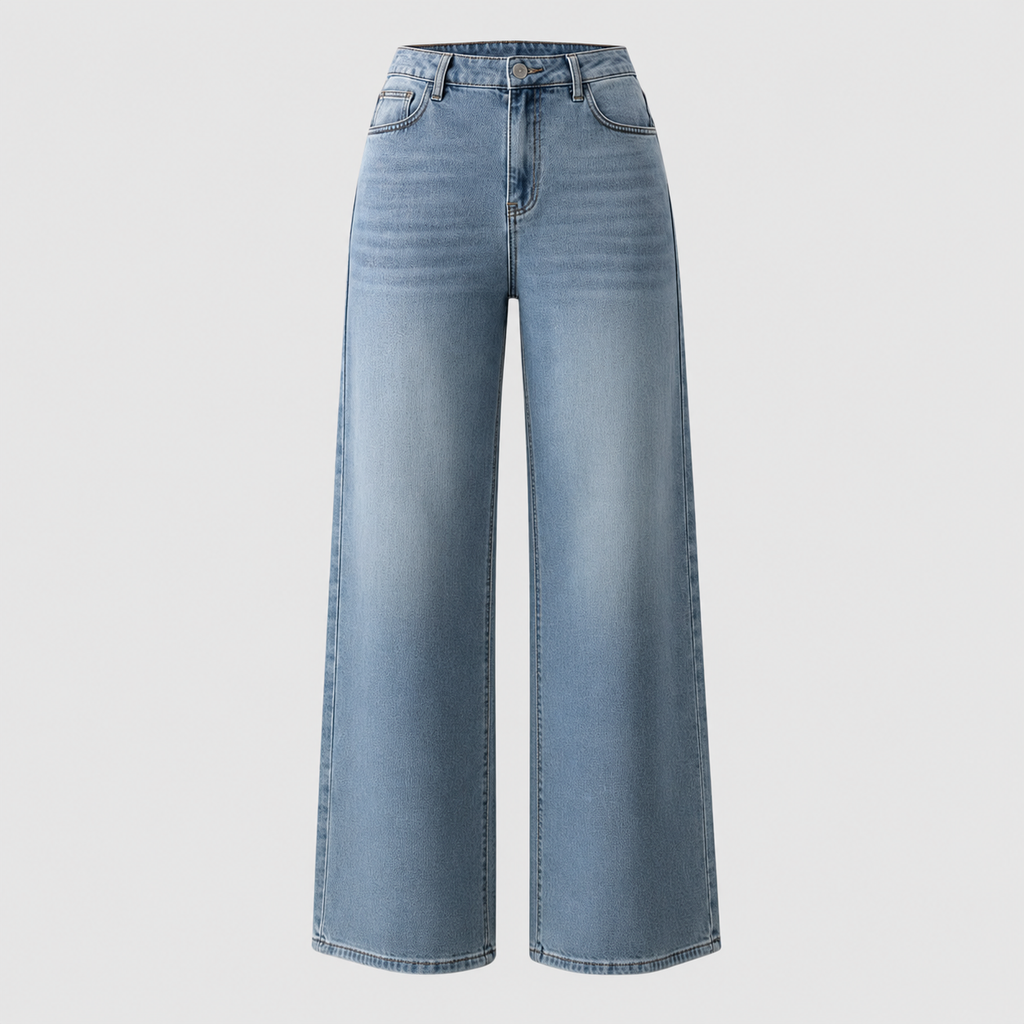 Women's High-Rise Wide-Leg Denim Jeans — view 1