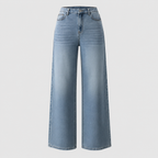 Women's High-Rise Wide-Leg Denim Jeans — view 1