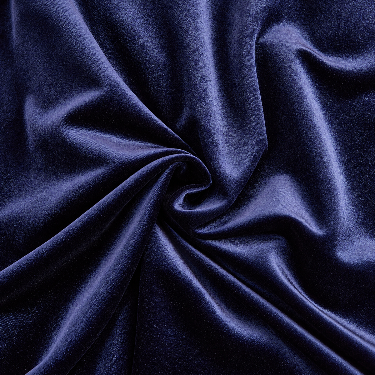 Women's Navy Long-Sleeve Velvet Midi Dress — view 6