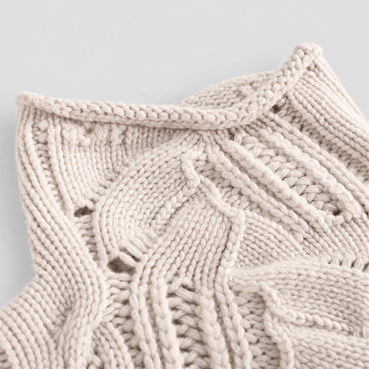 Women's Cable-Knit Roll-Neck Jumper — view 3