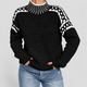 Livia | Women's Knit Jumper with Patterned Shoulders