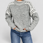 Women's Knit Jumper with Patterned Shoulders — view 4