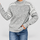 Livia | Women's Knit Jumper with Patterned Shoulders