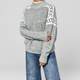 Livia | Women's Knit Jumper with Patterned Shoulders