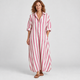 Beatrice | Striped Collared Maxi Dress