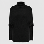 Women's Cape Turtleneck Jumper with Split Sleeves — view 2