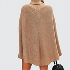 Women's Cape Turtleneck Jumper with Split Sleeves — view 7