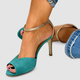 Camilla | Women’s Peep-Toe Ankle Strap Heels with Stiletto Heel