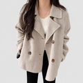 Women's Double-Breasted Blazer with Notched Lapel — view 1