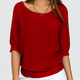 Arabella | Women’s Oversized Crew Neck Jumper with Textured Knit