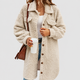 Harriet | Women's Oversized Teddy Jacket with Chest Pockets