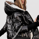 Florence | Women’s Hooded Puffer Jacket with Gold-Tone Hardware and Diamond Quilting