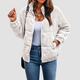 Felicity | Women’s Cosy Ribbed Puffer Jacket with Stand Collar and Side Pockets