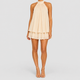 Lucille | Women's Halter Mini Dress with Tiered Hem