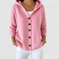 Women's Oversized Knit Cardigan in Pink — view 3