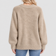 Lydia | Women's Relaxed Fit Fluffy Knit Jumper with Crew Neck and Long Sleeves