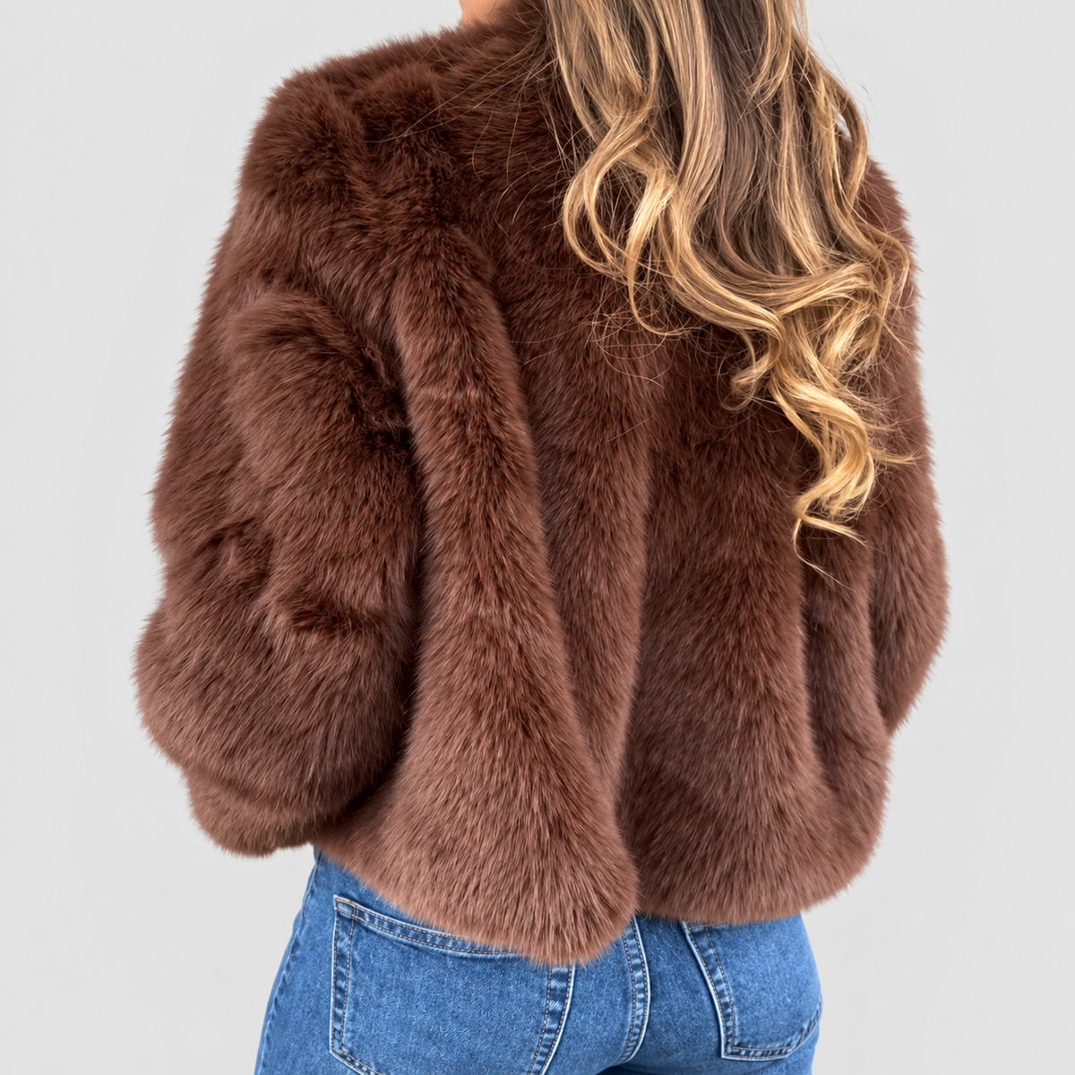 Women's Luxe Zip Up Short Coat — view 3