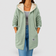 Marianne | Women's Longline Wool-Effect Sherpa Hooded Jacket