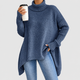 Marielle | Women's Oversized Asymmetric High-Low Roll-Neck Jumper