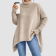 Marielle | Women's Oversized Asymmetric High-Low Roll-Neck Jumper