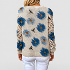 Women's V-Neck Printed Long-Sleeve Jumper — view 15