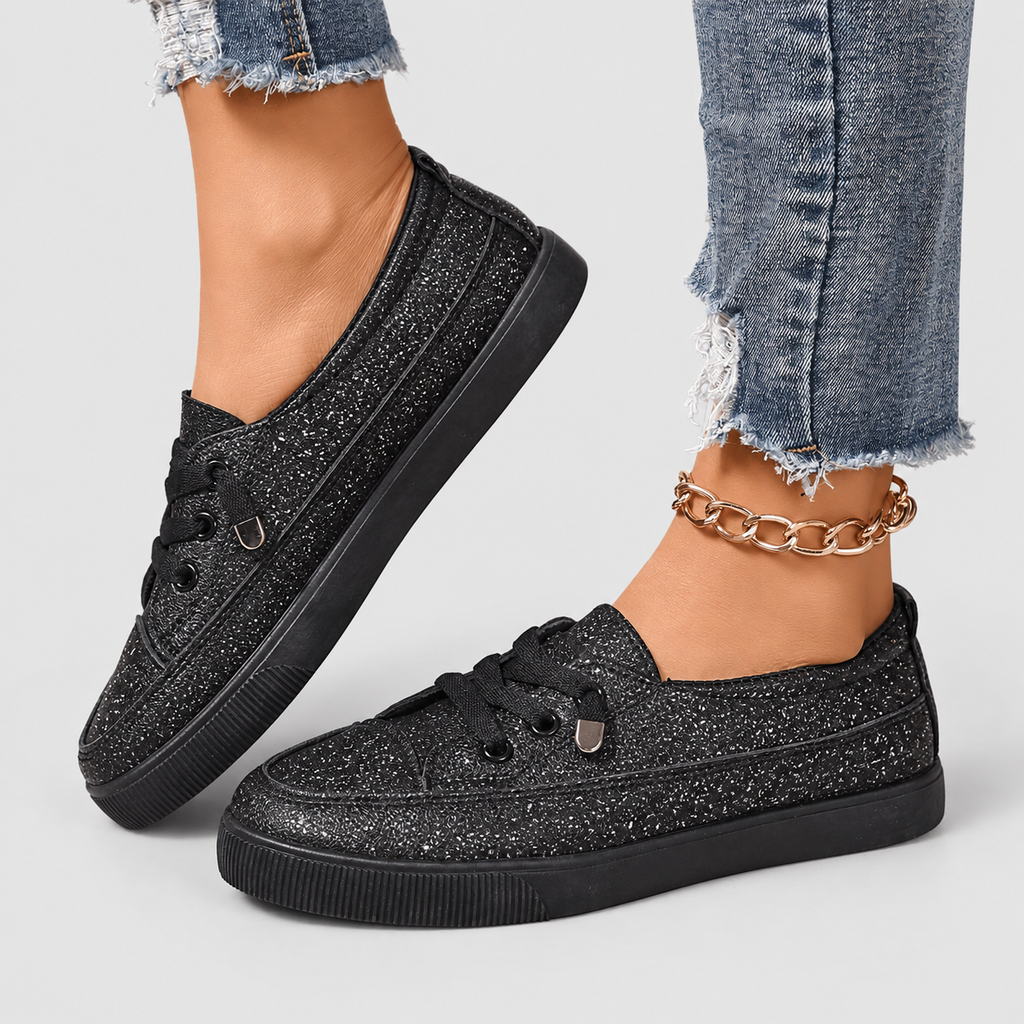 Women's Lace-Up Flat Trainers — view 9