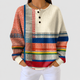Merryn | Women's Button-Front Crew-Neck Waffle-Knit Jumper