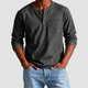 Miles | Men's Long-Sleeve Henley T-Shirt with Chest Pocket