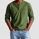 Miles | Men's Long-Sleeve Henley T-Shirt with Chest Pocket