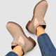 Moira | Women's Faux Suede Chelsea Ankle Boots with Buckle Strap