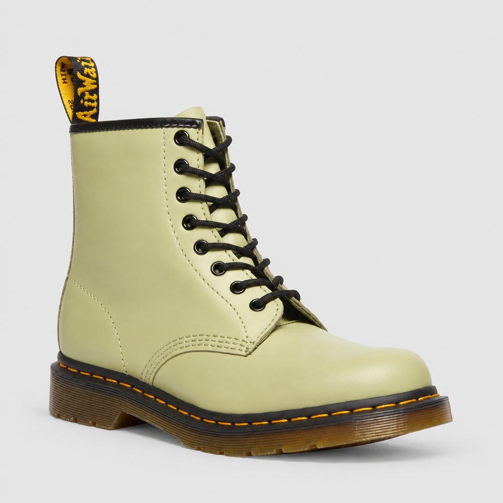 Women's & Men's Faux Leather Lace-Up Ankle Boots in Beige — view 5