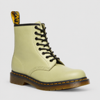 Women's & Men's Faux Leather Lace-Up Ankle Boots in Beige — view 5