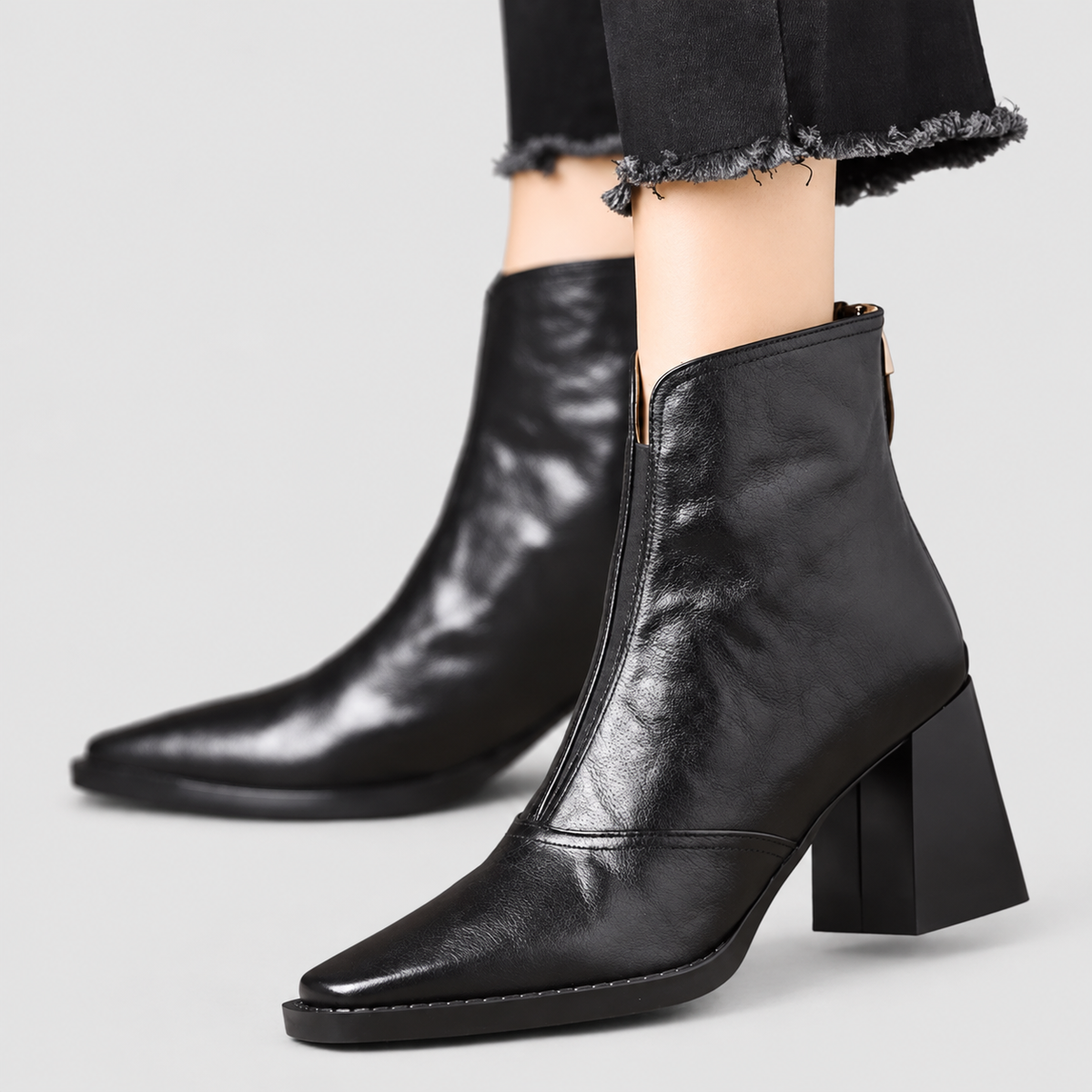 Women's Block-Heel Ankle Boots — view 6