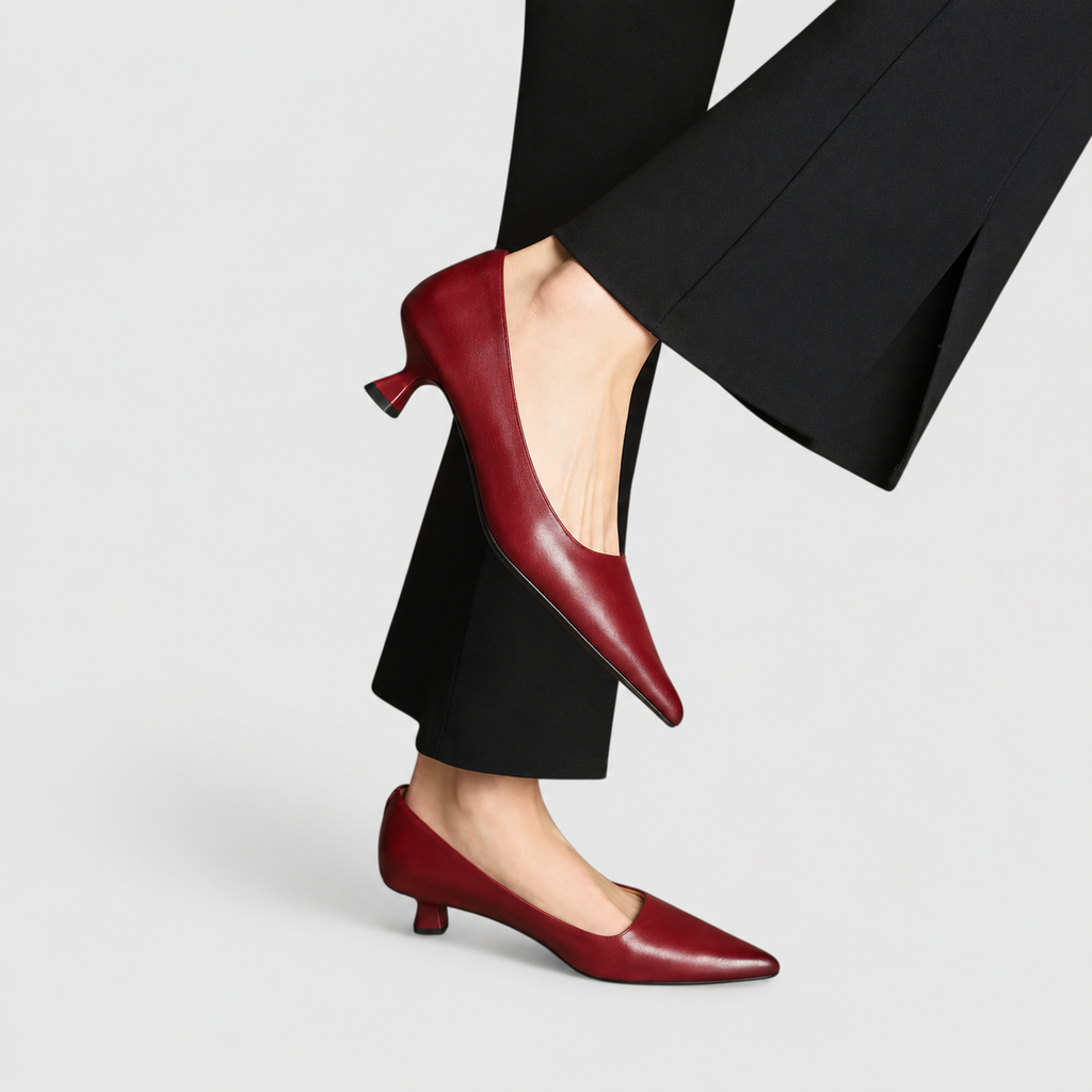 Women's Pointed-Toe Kitten-Heel Court Shoes — view 4