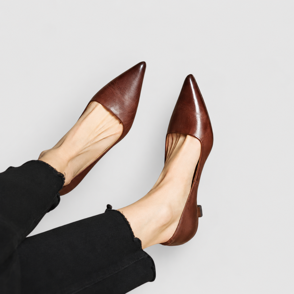 Women's Pointed-Toe Kitten-Heel Court Shoes — view 6