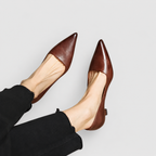Women's Pointed-Toe Kitten-Heel Court Shoes — view 6