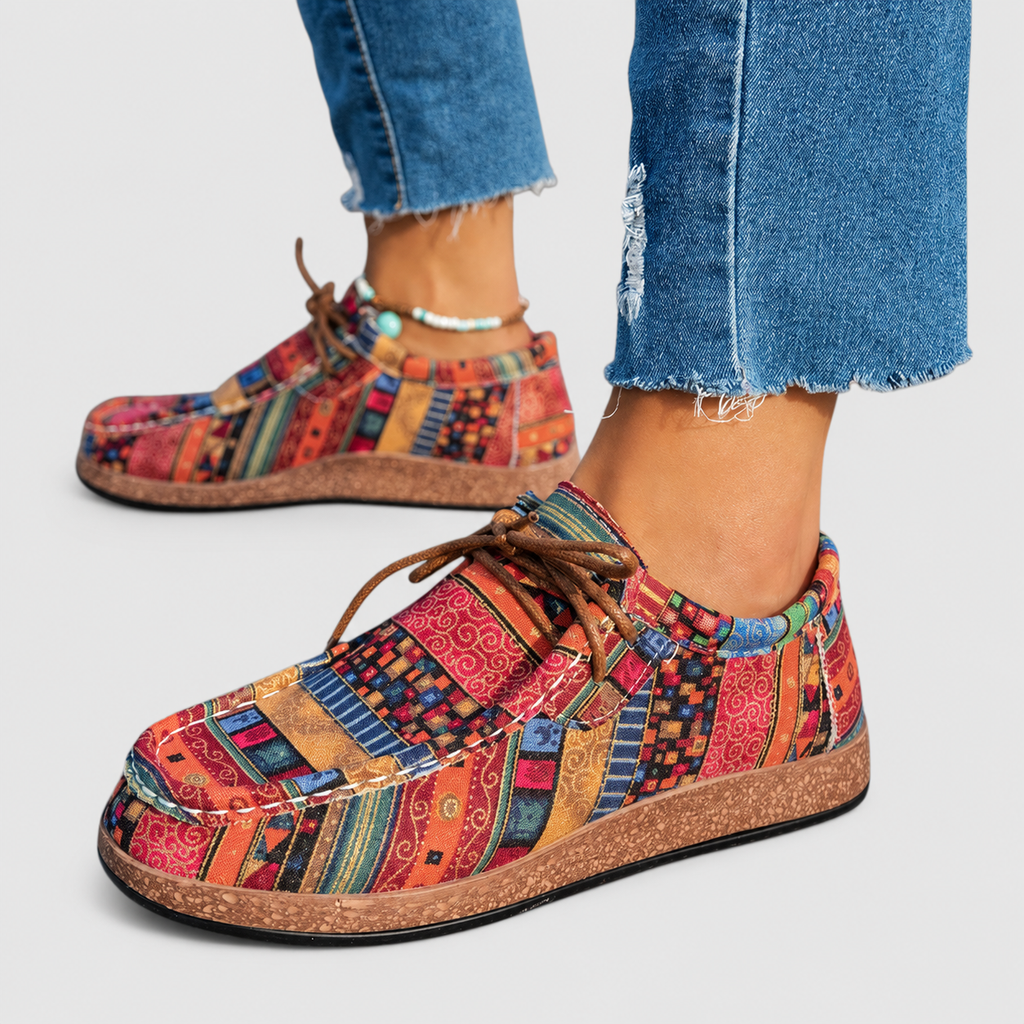 Women's Patterned Lace-Up Shoes — view 5