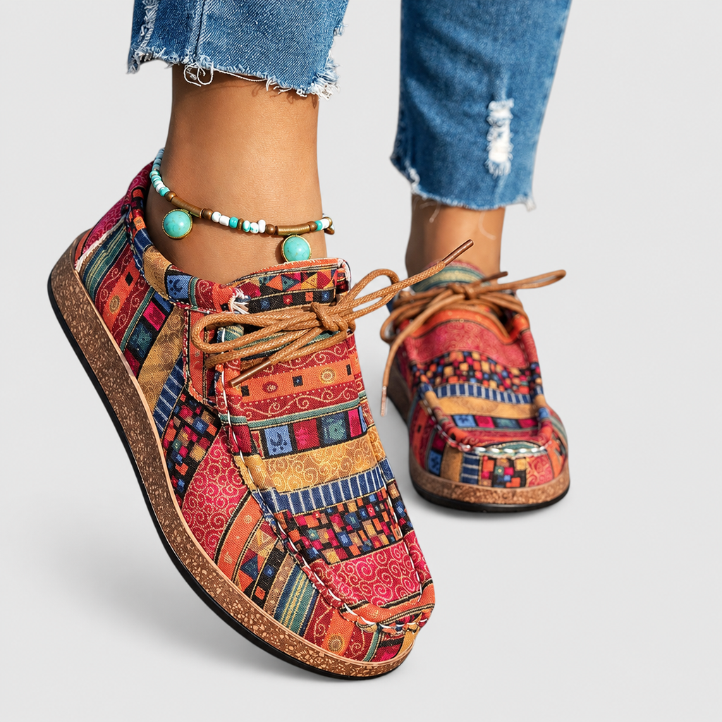 Women's Patterned Lace-Up Shoes — view 6