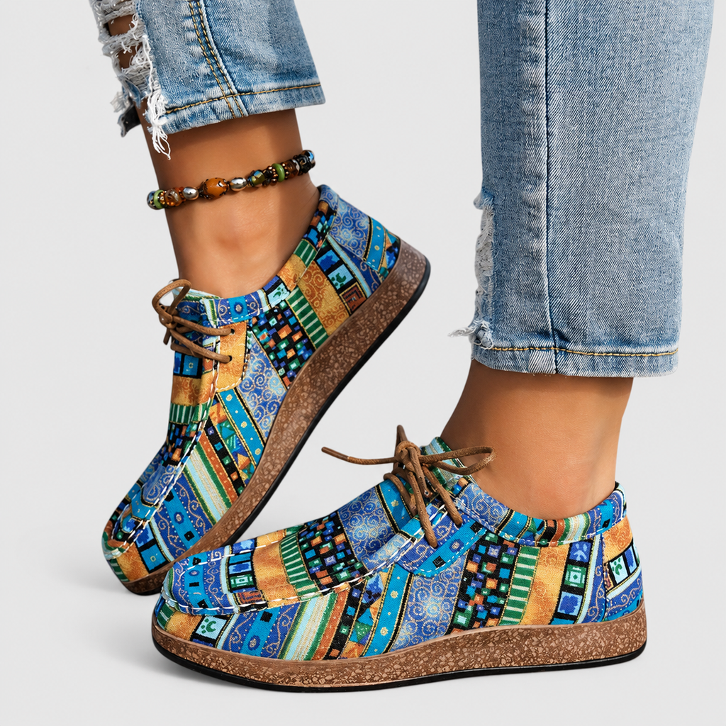 Women's Patterned Lace-Up Shoes — view 8