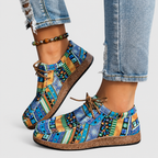 Women's Patterned Lace-Up Shoes — view 8
