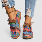 Women's Patterned Lace-Up Shoes — view 10