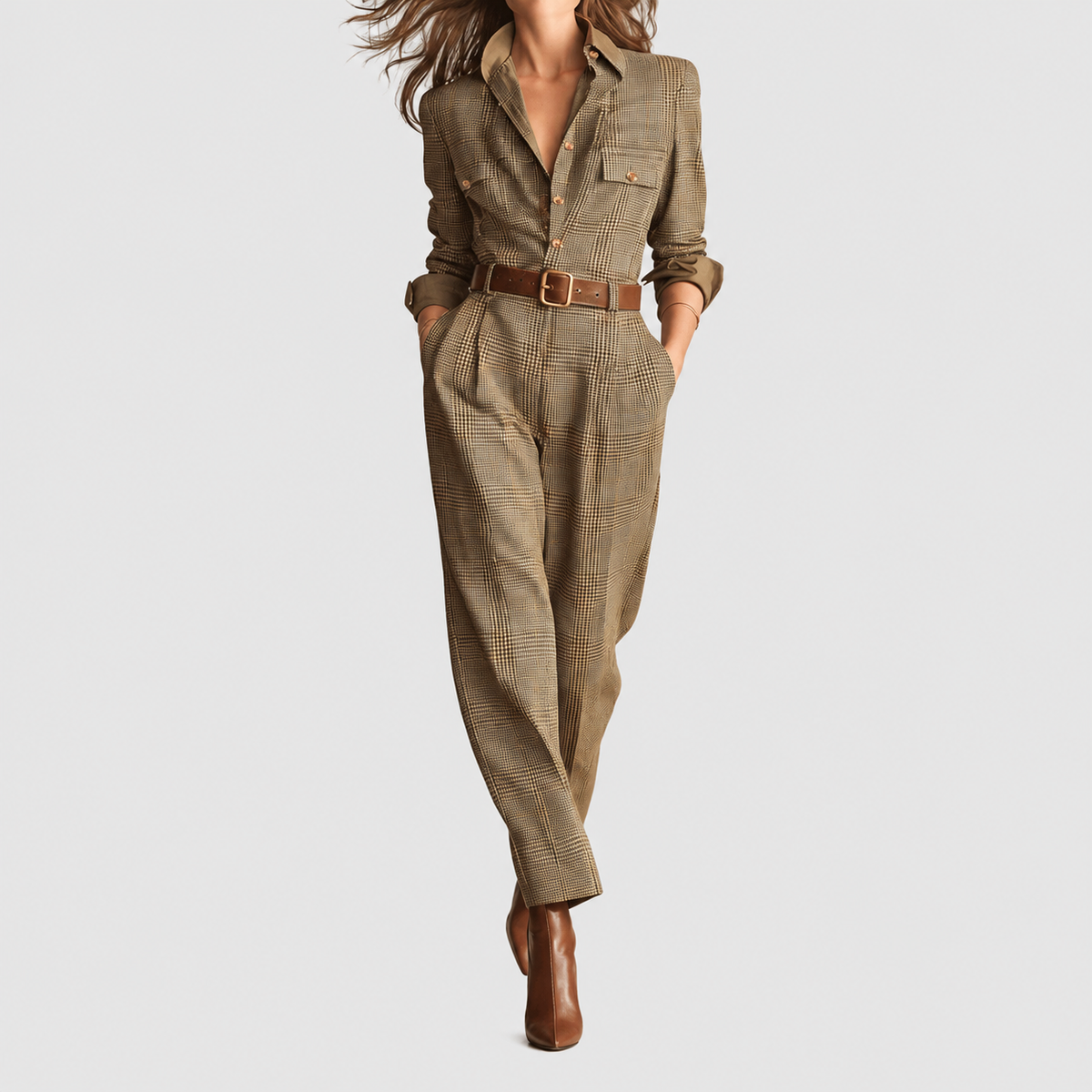 Women's Elegant Tailored Jumpsuit — view 1