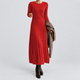 Odilia | Women's Cable-Knit Midi Dress