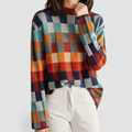 Women's Multicoloured Roll-Neck Jumper in Multi-Coloured — view 1