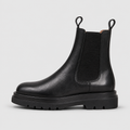 Women's Chunky Platform Chelsea Boots in Black — view 1