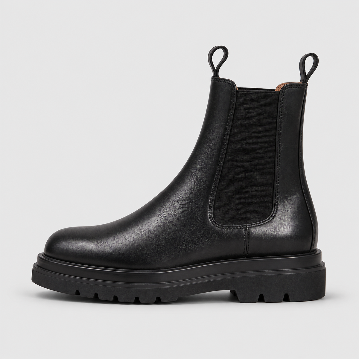 Women's Chunky Platform Chelsea Boots in Black — view 1