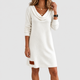 Prudence | Women's Relaxed Cowl-Neck Long-Sleeve Knit Jumper Dress