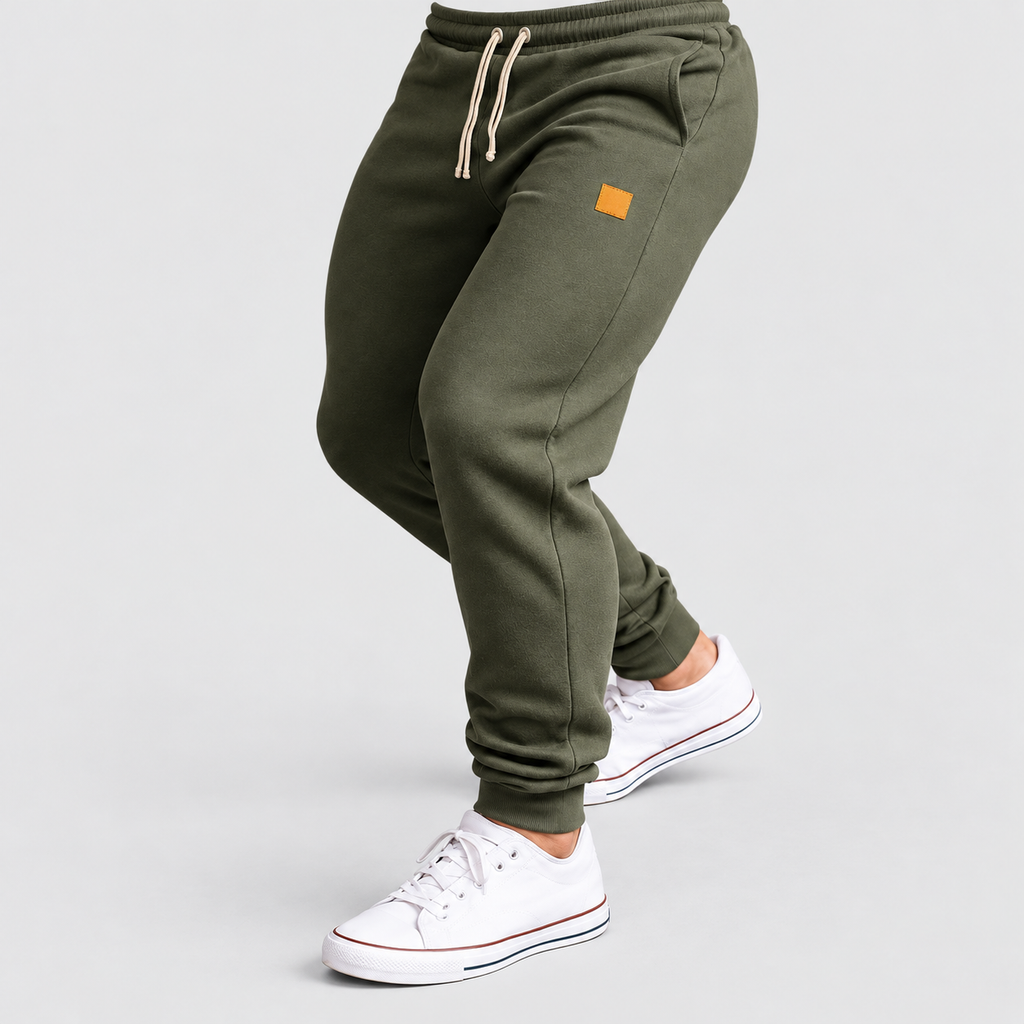 Men's Drawstring Joggers with Ribbed Cuffs — view 5