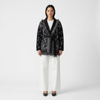Rhian | Women's Jacquard Cardigan with Tassel Fringe